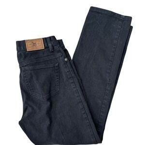 Lauren Jeans Co Ralph Lauren Black Denim Straight Leg Womens Jeans Size 6